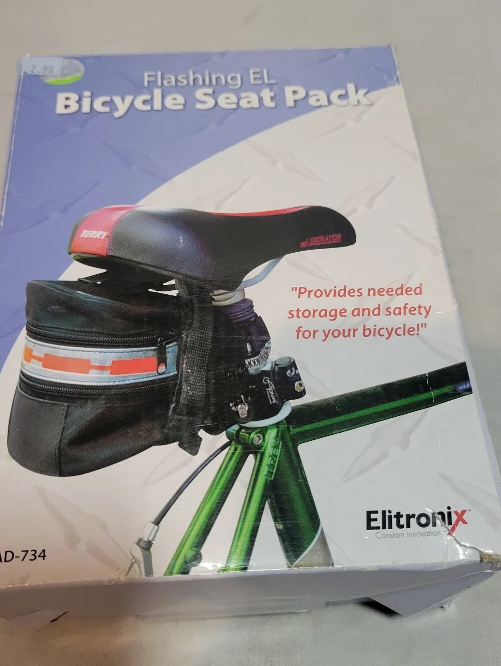 Eletronix Bicycle Saddle Bag Under Seat 3D Shell Cycling Seat Pack Black